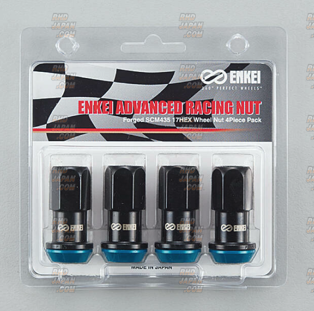 Enkei Advanced Racing Nut 4P Black - M12x1.5 - RHDJapan